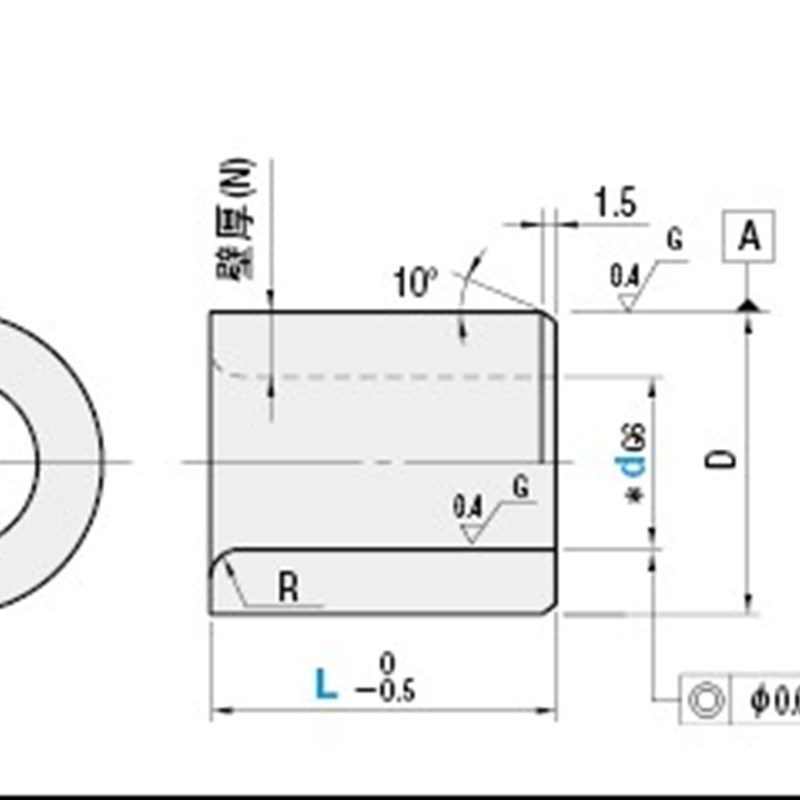 定位销用衬套 直柱型JBA JBAN JBAC JBAM JBAMN JBAMCJBA20-20