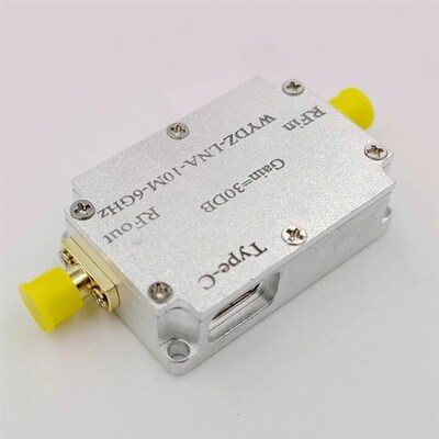高平坦度接收放大器 10M-6GHz 增益30DB 射频驱动 hackrf one接收