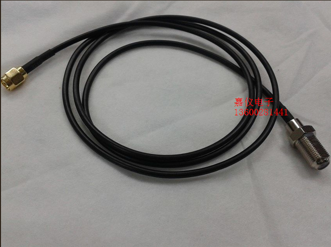 射频同轴信号线SMA/F-JK连接线 SMA公头/F母头信号线RG174同轴线