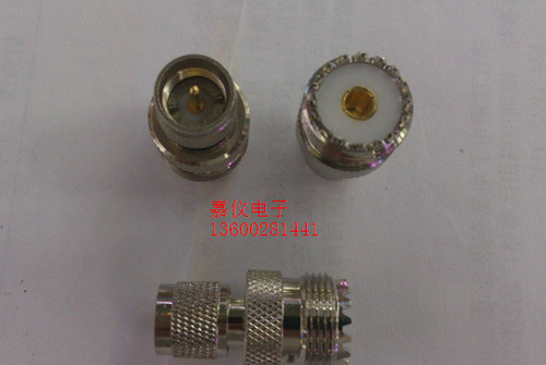铜材UHF母头转FME公转换驳接头射频馈线连接器UHF/FEM-KJ 50欧姆