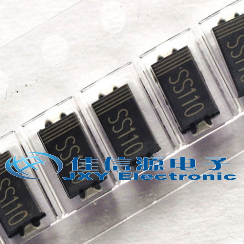 贴片肖特基二极管 SR1100 SS110丝印 DO-214AC SMA
