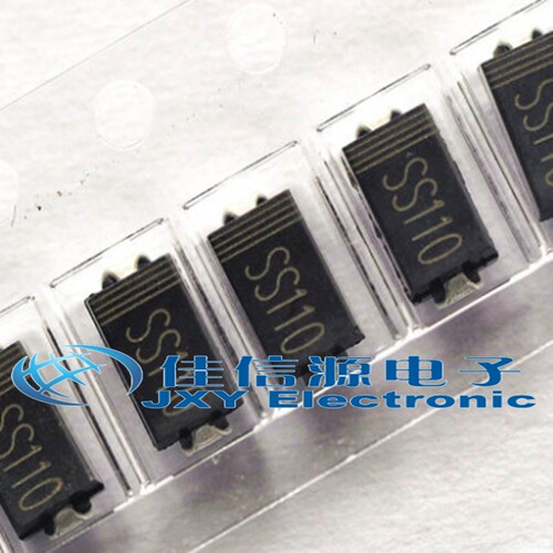 贴片肖特基二极管 SR1100 SS110丝印 DO-214AC SMA
