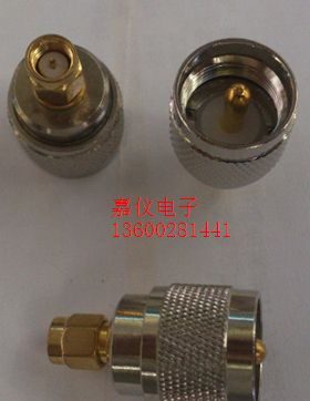 M公头转SMA公头射频转换驳接头高频馈线接头铜材UHF/SMA-JJ转接头