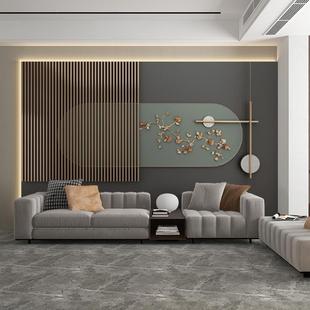 立体样板间线条壁画 现代简约轻奢客厅沙发电视背景墙壁纸简约时尚