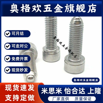 杯头内六角型球头柱塞 波珠 不锈钢 BPRS4/5/6/8/10/12/16-10~60