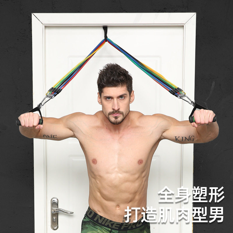 拉力绳套装手臂力量训练拉力器家用扩胸弹力带拉伸弹力绳阻力带