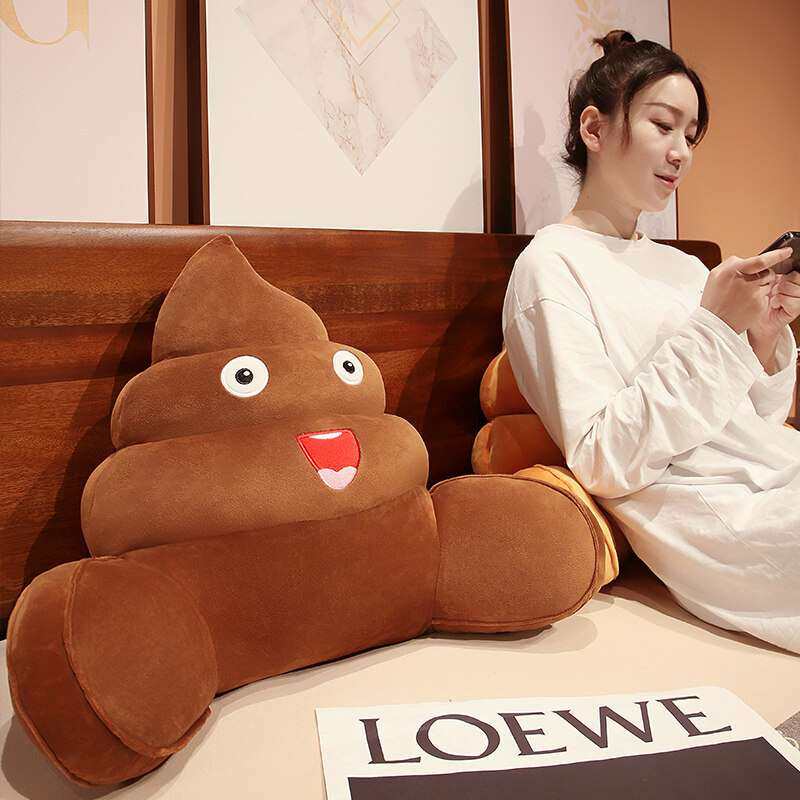 奋斗粪斗抱枕个性粑粑床头靠垫学生宿舍床上看书表情创意搞怪腰靠,居家布艺,床头靠垫,淘宝优惠券,粉丝福利购,淘宝优惠卷