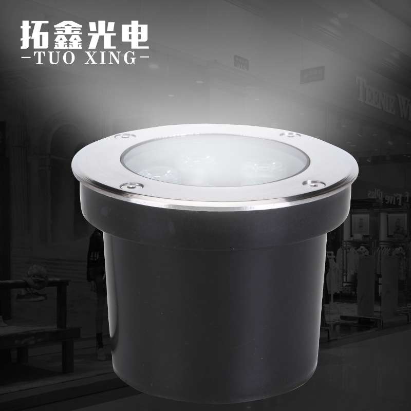 地埋灯5W6W7W大功率户外埋地灯单色RGB方形圆形埋地灯led地埋灯