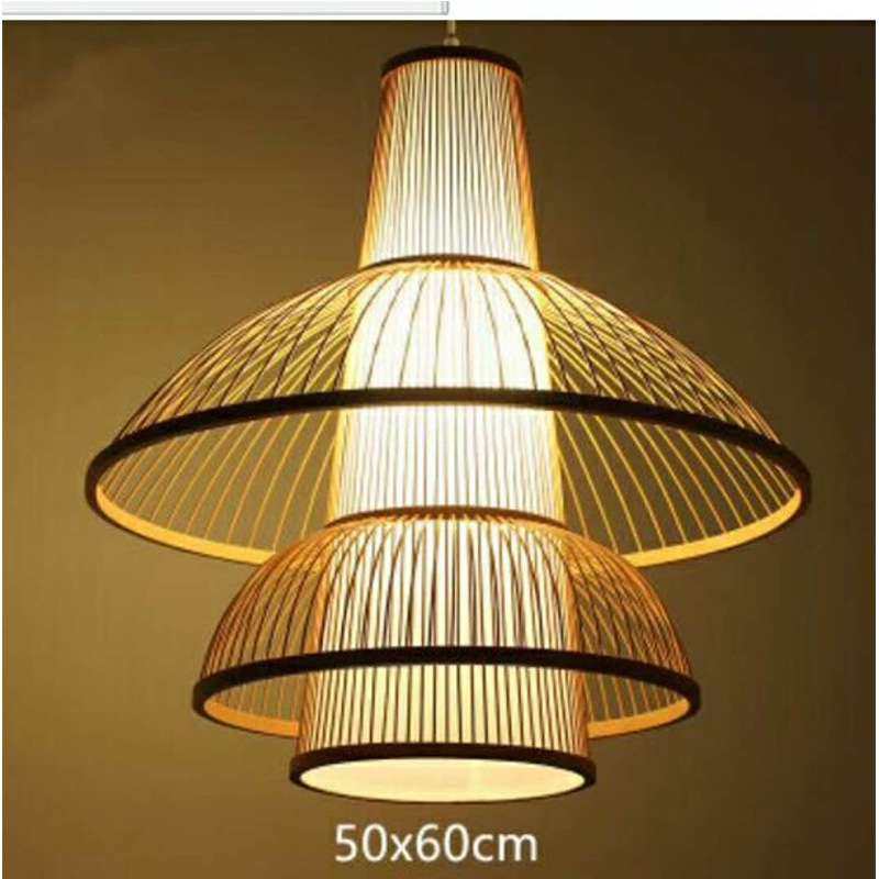 非标工程餐厅民宿酒店装修竹灯量大从优新中式民宿酒店茶楼竹吊灯