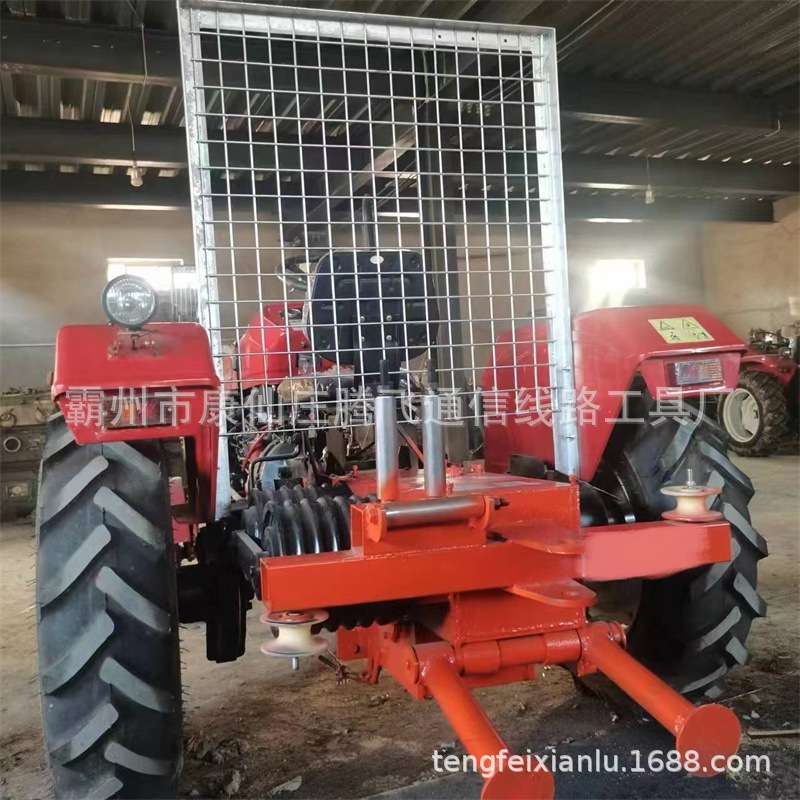 腾飞电力 拖拉机绞磨车价格 电力牵引机动绞磨 四轮机动绞磨规格