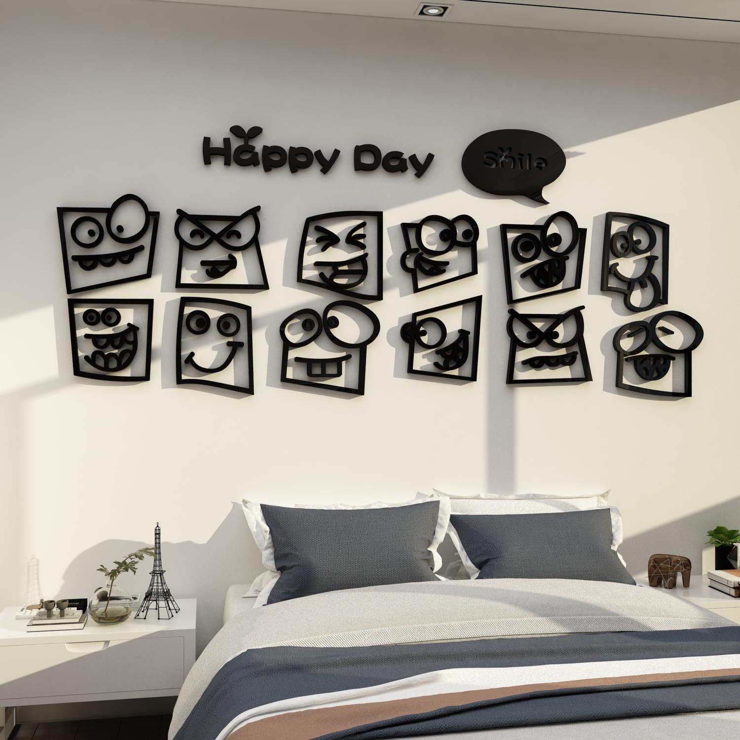 新疆包邮卧室床头房间布置用品电视背景墙面上装饰沙发改造小物件