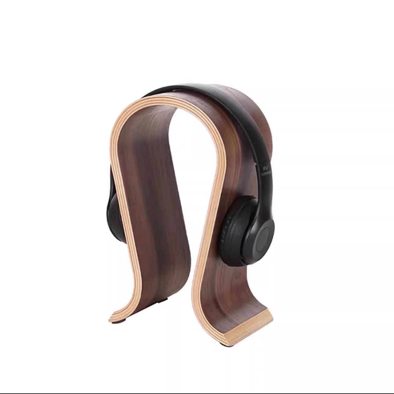 新疆包邮覆古木制耳机架简单装饰品办公室电视柜书房客厅音乐主题