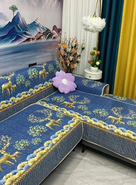 【下单立减50】59四件套H沙发垫四季通用防滑沙发垫BH283