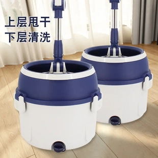 家用拖布墩布桶地拖钢甩干一拖净单筒妙佳f1 单桶旋转拖把2024新款