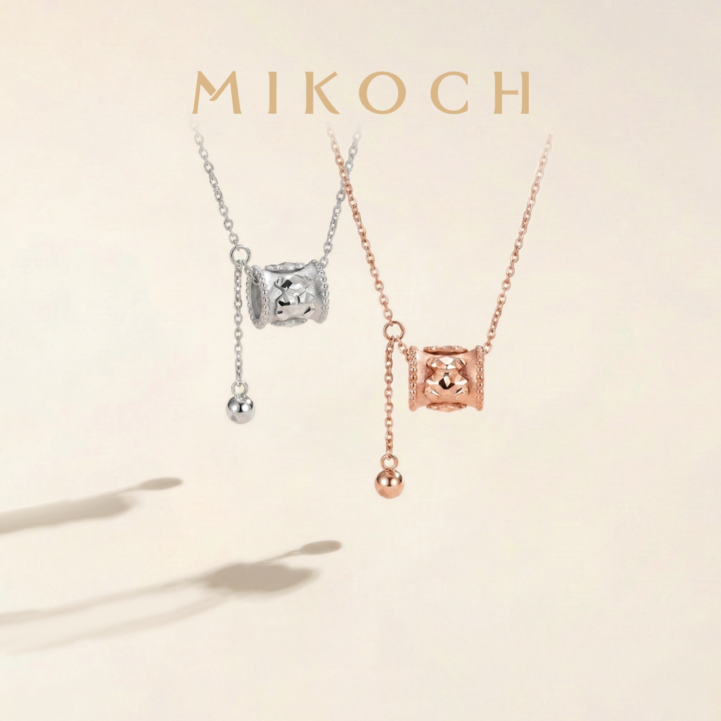 925银MIKOCH浮岛小熊银项链女款图片