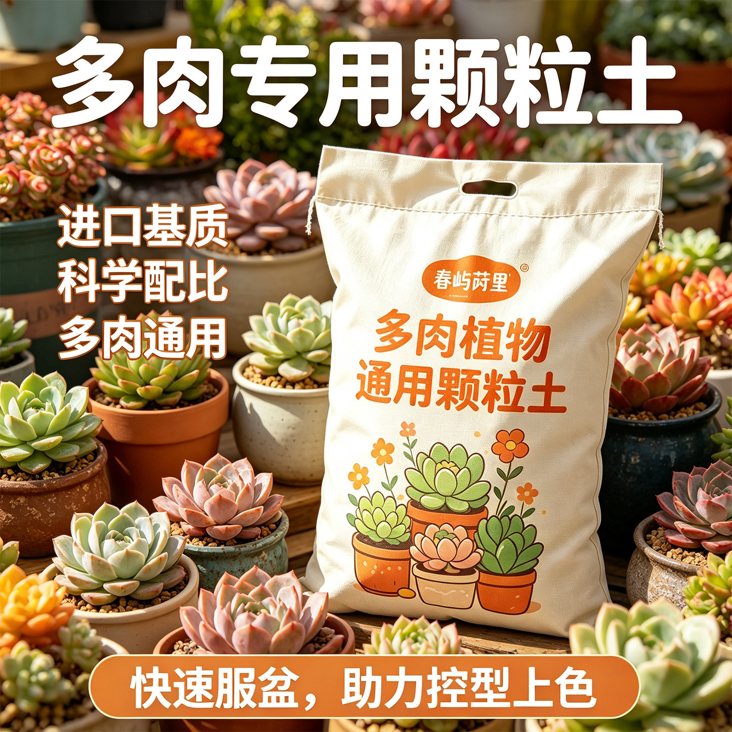 进口配方多肉颗粒土纯颗粒植物通用专用营养土肉肉叶插换盆花土壤
