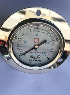 耐震压力表 黎明 轴向带边 40mpa 400bar YTN-63IV 63mm m14x1.5