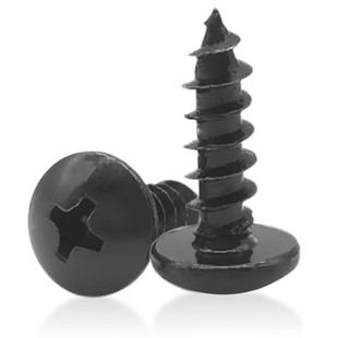 黑色加硬大扁头自攻螺丝钉不锈钢大圆头自功钉伞形木螺钉M3M4M5M6