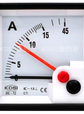 KDSI指针式交流测量电表BE-72 AC15A 3倍过载双针显示  电流表