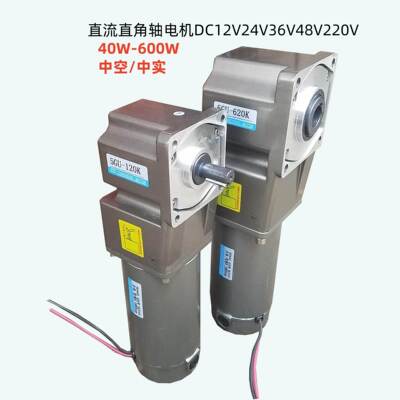 直流有刷电机直角中空实马达12V24V48V100W120W200W250W350W500W