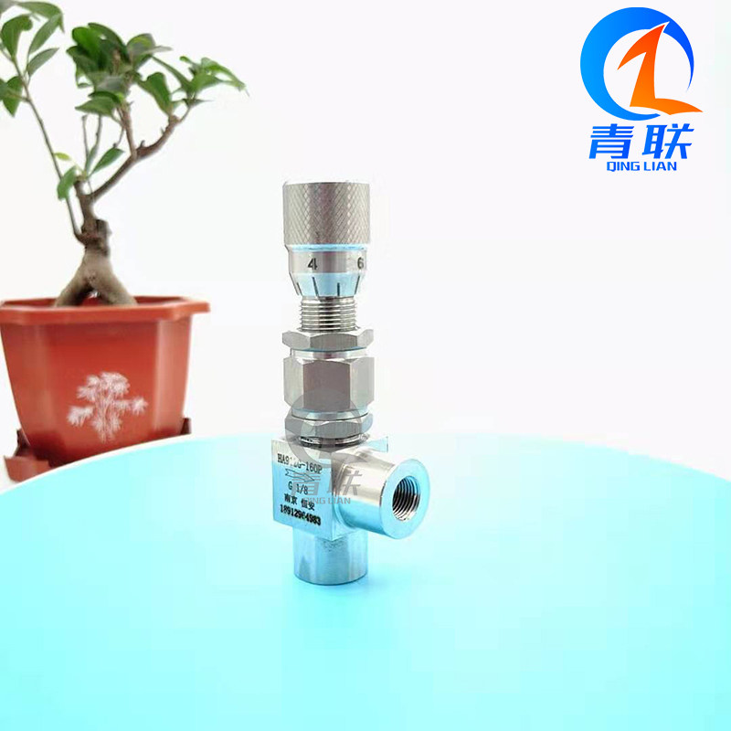 HA91JG不锈钢针型阀直角螺纹流量调节阀刻度微量气体流量调节阀