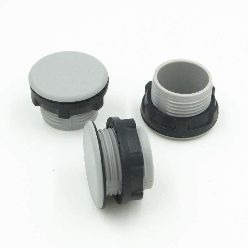 22mm按钮开关堵头 面板塞 孔塞 灰色 堵孔头 按钮堵头