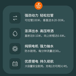 12v24v直流农用大功率抽水机 水泵家用抽水浇菜神器自吸电动充电式