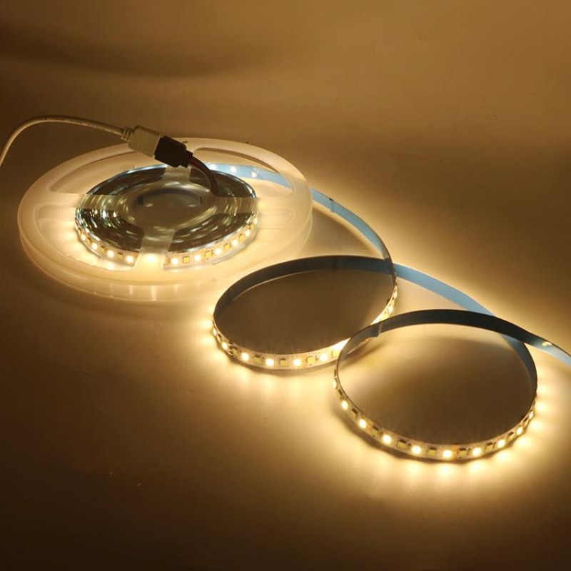 调光灯带12V/24V2835LED灯带高亮双色温LED化妆镜补光灯镜前灯