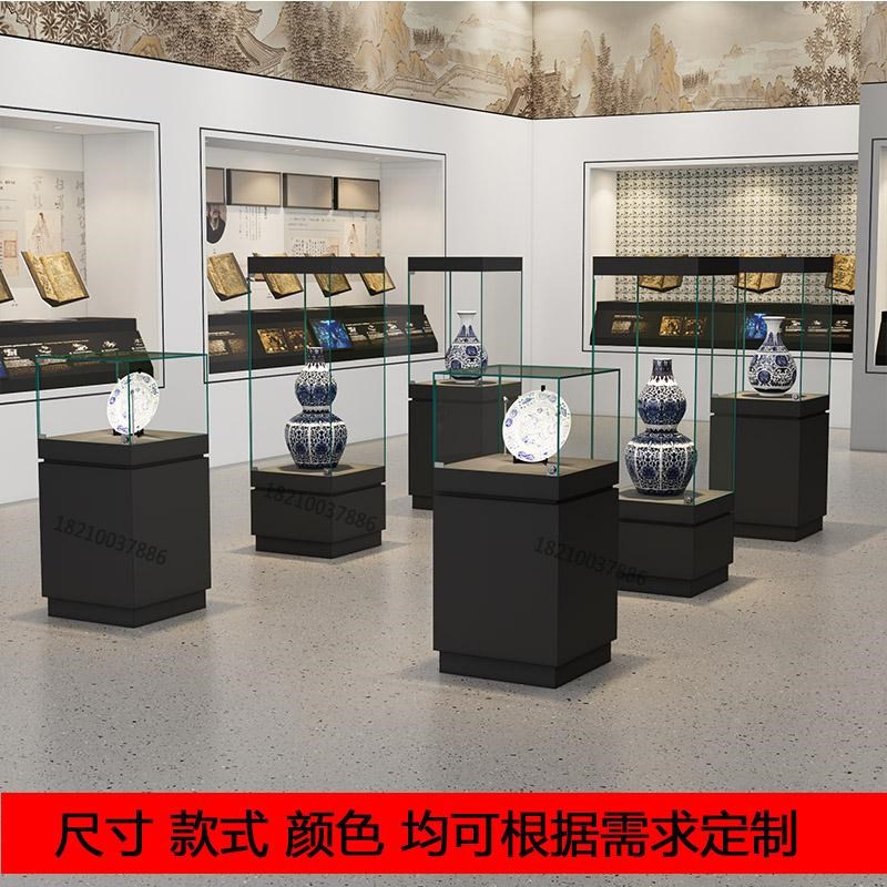 玻璃展示柜博物馆文物展柜艺术馆瓷器展台陈列柜珠宝首饰展示柜台