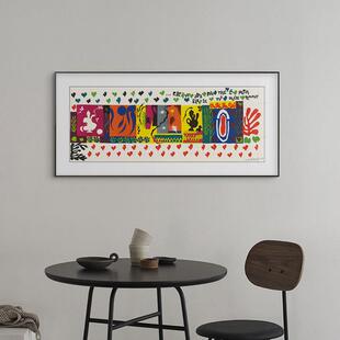 饰画卧室书房挂画小众艺术壁画 客厅装 马蒂斯装 饰花北欧风格