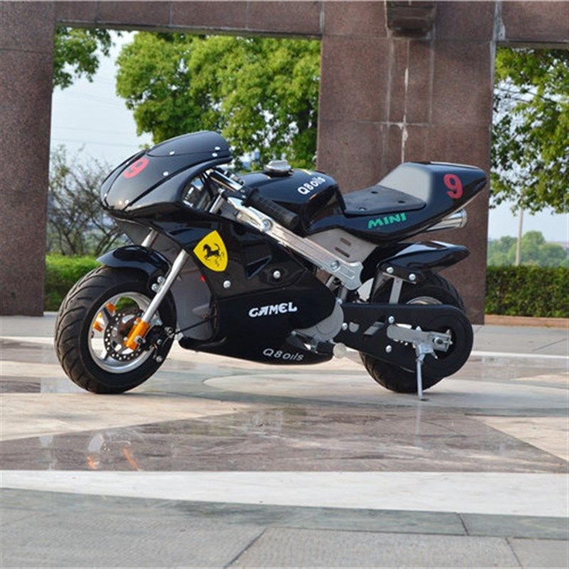 新款纯汽油小型机车儿童49CC迷你机车小跑车汽油拉风小跑车