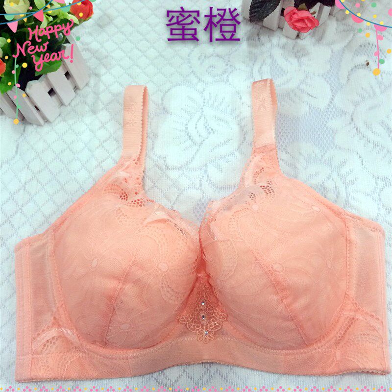 加大码胖MM100C/D超薄内衣全罩杯调整型大胸显小文胸罩95C内衣