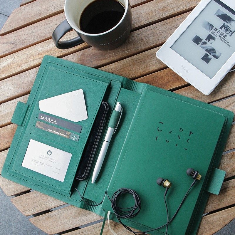 商务办公工作记事本会议记录本高端精美笔记本子定制可印logo刻字