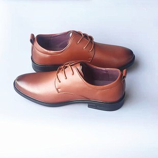 绑带青年德比鞋 办公室皮鞋 8268 皮鞋 道县道州牌系带英伦商务正装