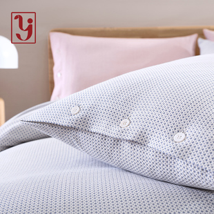 童年纯棉全棉老粗布枕套单只装 48*74 加厚单人床双人床枕套