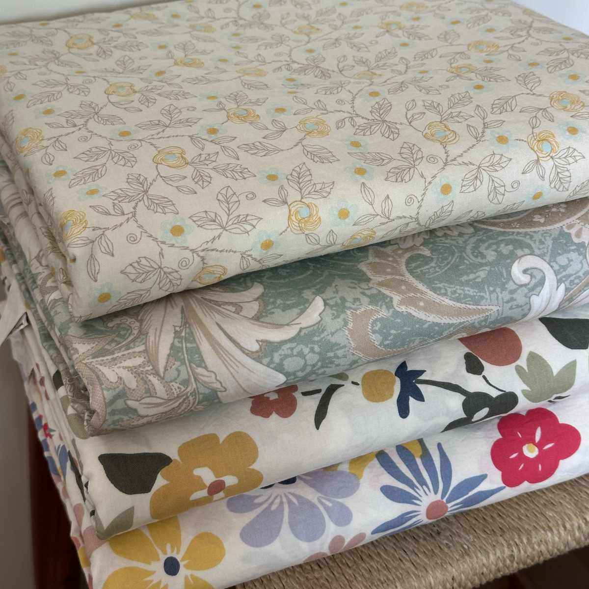 单品印花床单【秋意】花卉纯棉水洗棉床笠枕套三件套微褶皱四季款,床上用品,床单,淘宝优惠券,粉丝福利购,淘宝优惠卷