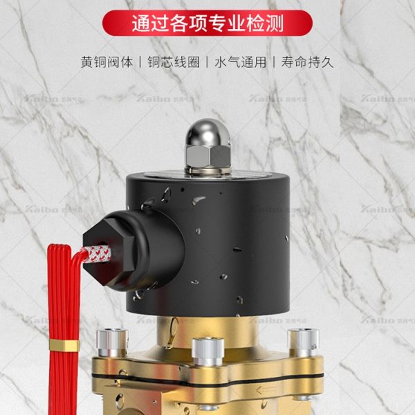 全铜常闭电磁阀水阀开关220v气阀水管电控阀24v4分6分1寸电磁水阀