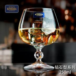 进口捷克水晶玻璃高档家用葡萄酒杯白兰地杯洋酒杯开胃酒杯红酒杯