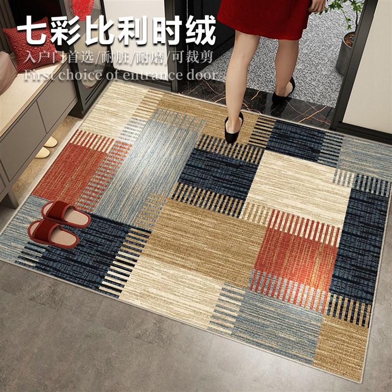 七彩2025新款门口地垫门垫进门入户门脚垫加厚耐磨地毯入户可裁剪