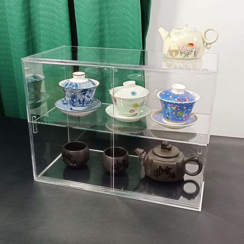 亚克力透明杯架茶壶茶杯收纳紫砂壶展示架桌面茶具收纳盒边柜定制,收纳整理,桌面收纳盒,淘宝优惠券,粉丝福利购,淘宝优惠卷