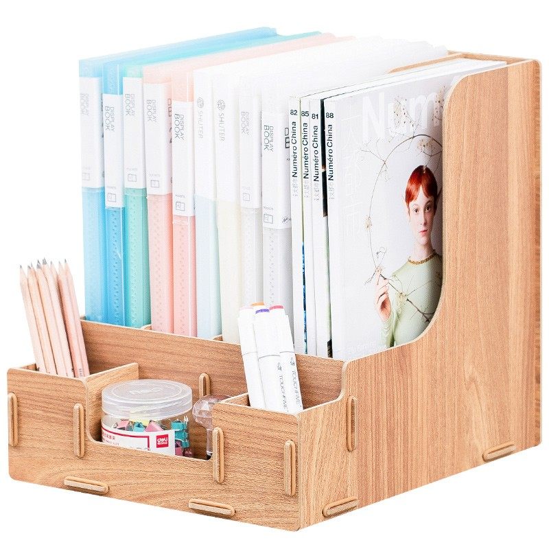 文件框带笔筒的书架资料收纳文件架办公室桌面书立架置物架文件夹,文具电教/文化用品/商务用品,文件座/文件架/文件框,淘宝优惠券,粉丝福利购,淘宝优惠卷