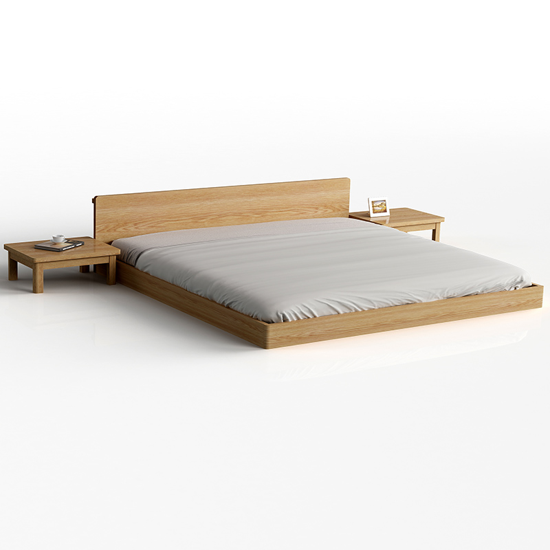 榻榻米床边桌床头柜床边柜矮桌炕几飘窗小茶几白橡木边几纯全实木