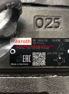 议价力士乐PGH4-30/025RE11VU2齿轮泵R901147101排量025产