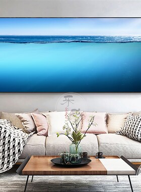 客厅沙发背景墙装饰画饭厅卧室床头办公室挂画大海海水纯水风景画