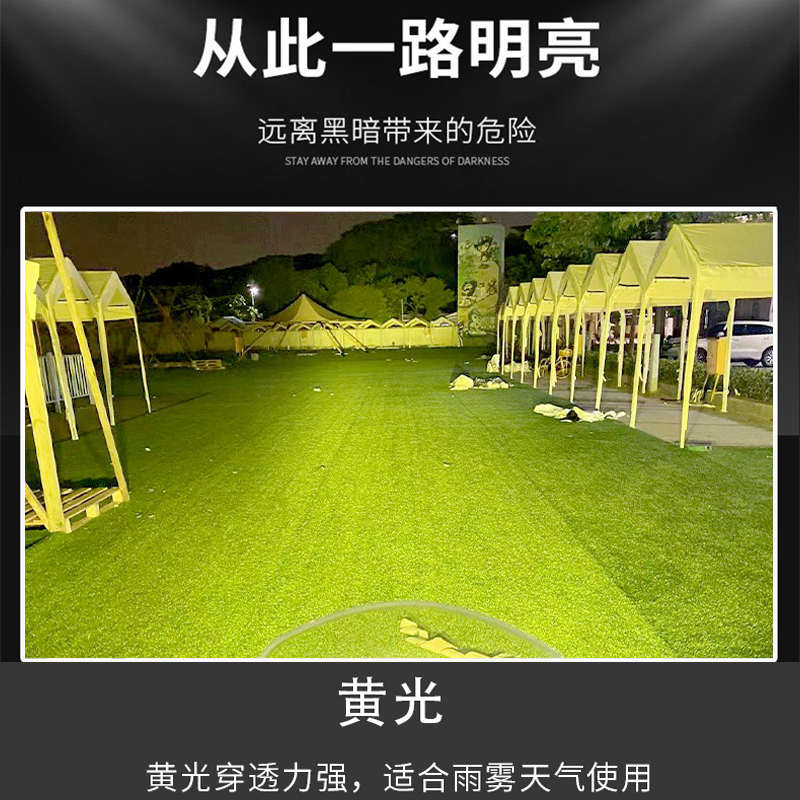 摩托车射灯三寸越野铺路灯电动车LED大灯外置加装护杠远光强光灯