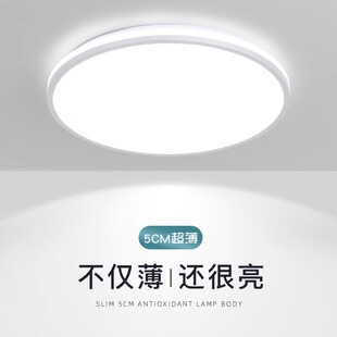 卧室灯LED吸顶灯简约现代主卧房间餐厅阳台圆形2026新款 温馨灯具