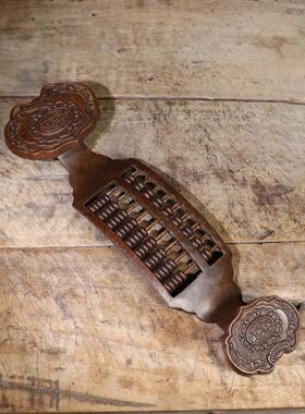 铜算盘 居家办公装饰摆件大号苏工实心铜如意算盘工艺品开业送礼