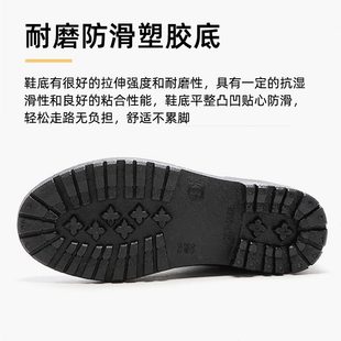 水靴成人雨靴防滑钓鱼雨鞋 男胶鞋 加绒耐磨中筒防水时尚 短筒水鞋