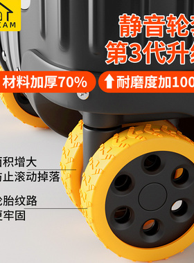 行李箱轮子橡胶套静音旅行箱万向轮保护套拉杆箱滚动轮替换保护套