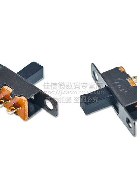 SS12F15VG6 横柄直插式 1P2T杠杆式拨动开关 3脚2档 电源开关